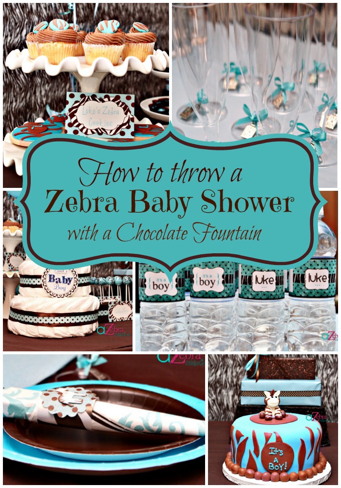 zebra baby shower