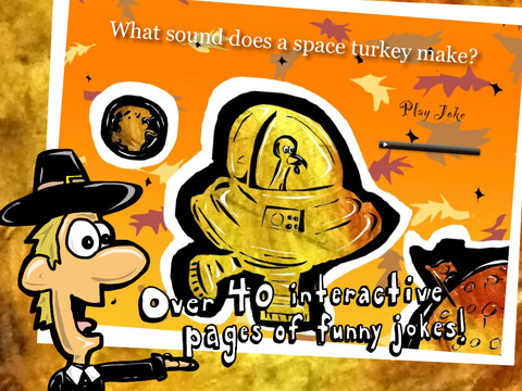 Thanksgiving Jokes for Kids ebook, thanksgiving apps for kids