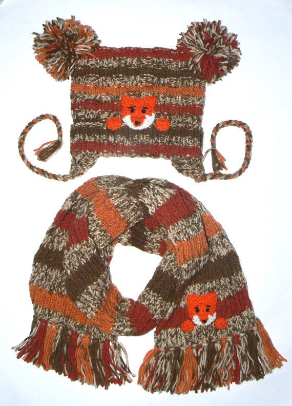 Fox hat and scarf