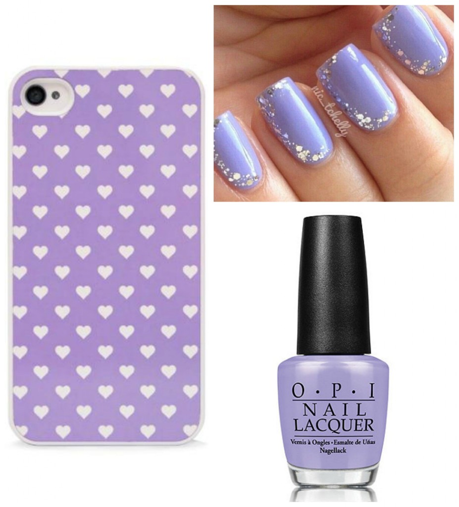 Purple nails and case