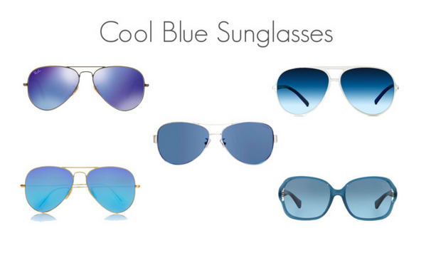 Cool Blue Sunglasses Trends Celebrity Style