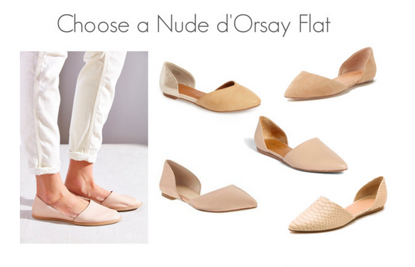 Nude d orsay flats Jessica Alba Style Get the Look Shoes