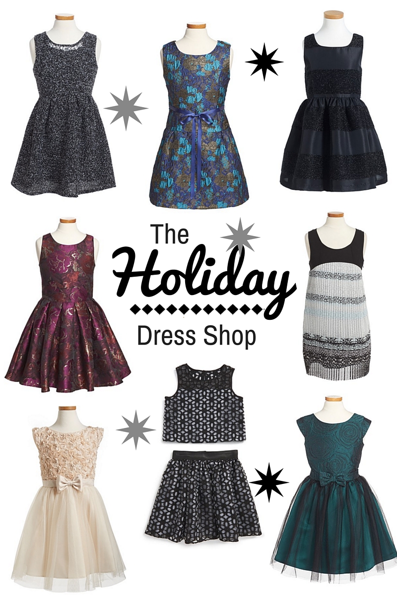 Girls Holiday Dresses that Shine