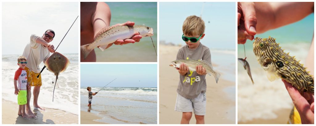 fishing with kids on St George Island