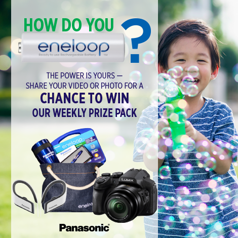 Win the Panasonic Giveaway with enloop Batteries