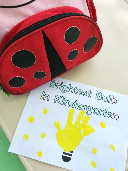 Simple back to school craft for kindergarteners