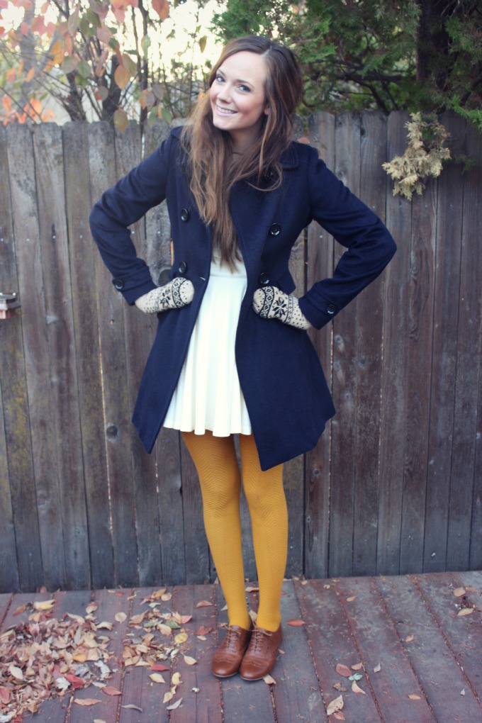 yellow colored tights