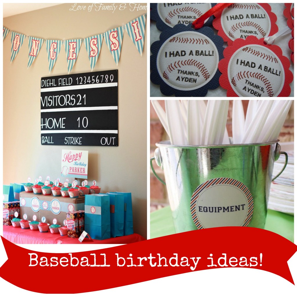 Baseball birthday ideas