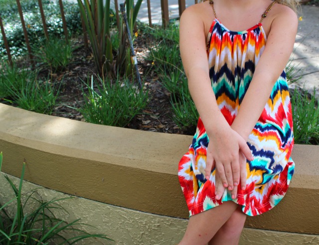 Mixed Up Clothing Colorful Chevron Print Dress