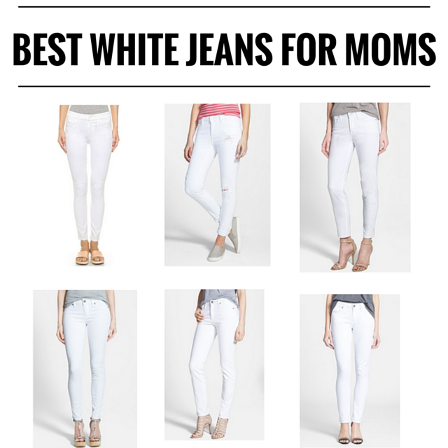 BEST WHITE JEANS FOR MOMS