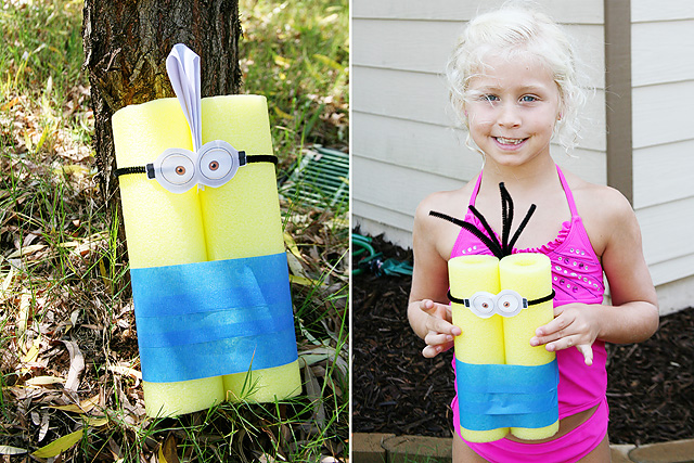 Minons Crafts using Pool Noodles