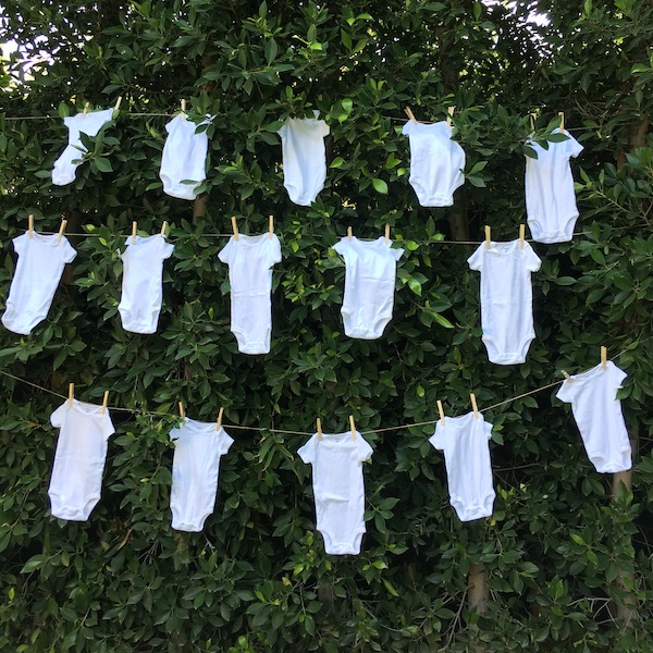 tie dye baby shower blank onesies