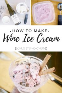 How to make wine ice cream
